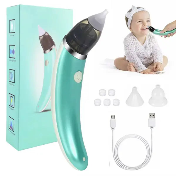 Aspirateur Nasal Rechargeable- Soulage instantanément le nez bouché de votre bébé !