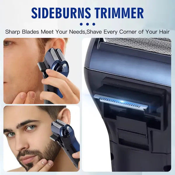 Tondeuse 3 en 1 Electrique - Barbe, Cheveux & Nez | Rechargeable & Polyvalente