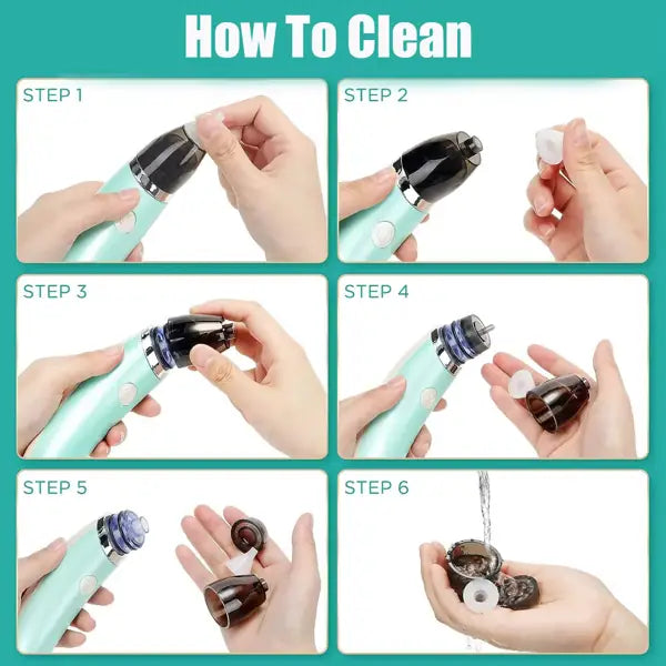Aspirateur Nasal Rechargeable- Soulage instantanément le nez bouché de votre bébé !