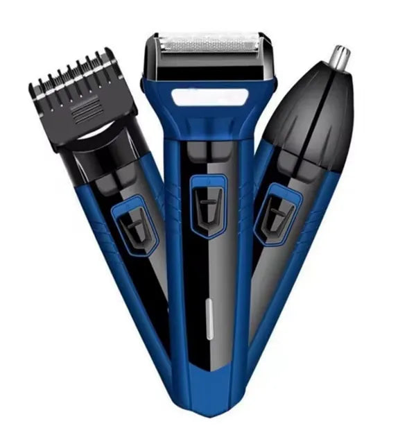 Tondeuse 3 en 1 Electrique - Barbe, Cheveux & Nez | Rechargeable & Polyvalente