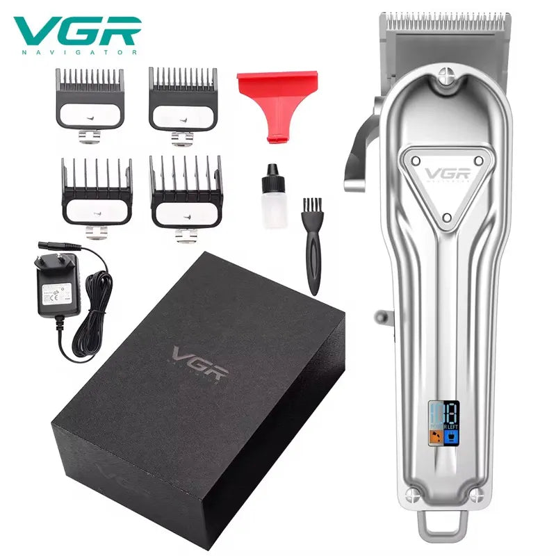 Tondeuse Professionnelle VGR V-140 — Or ou Argent — Écran LED