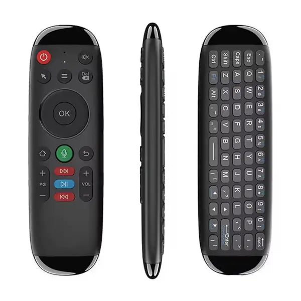 Télécommande Universelle Rechargeable – Avec Clavier, Souris & Contrôle Vocal