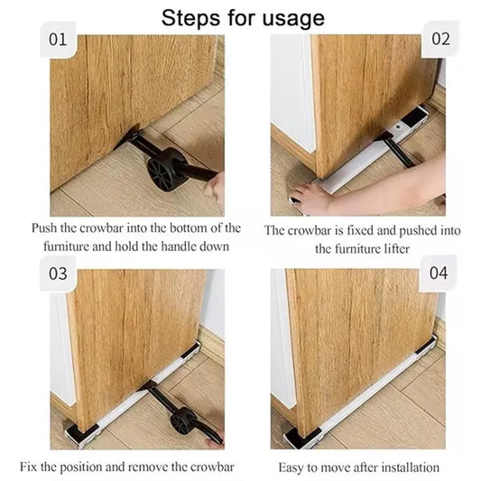 Support roulant ajustable pour électroménagers — déplacement facile sans effort