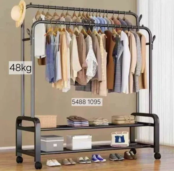 Support De Vêtement Avec Rangement- Vêtements; Chaussures; Sacs; Chapeaux Etc...