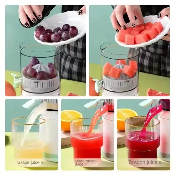 Extrateur-Jus Électrique Portable Rechargeable- Jus Frais & Vitaminés en Quelques Secondes !