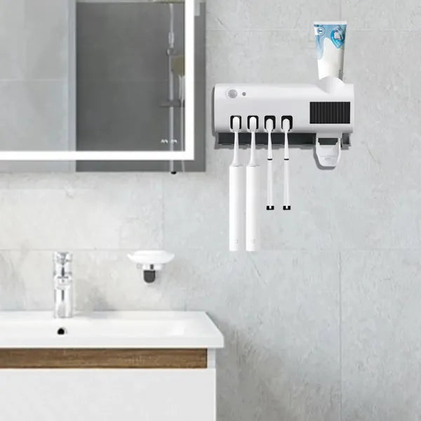 🦷 Stérilisateur & Distributeur de Dentifrice Intelligent – Protection Totale & Hygiène Assurée