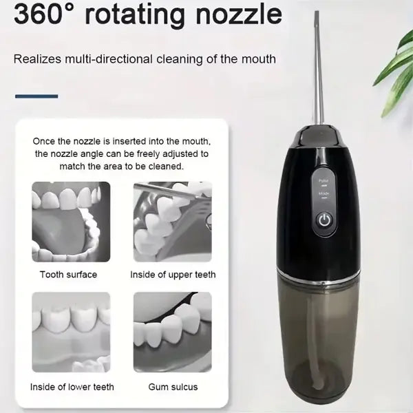 Appareil Bucco-Dentaire Rechargeable: Nettoyage en profondeur, dents plus blanches et gencives renforcées !