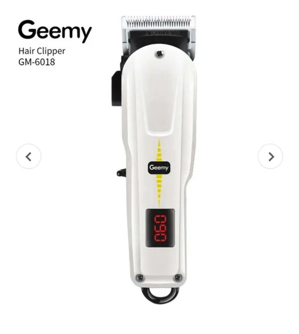 Tondeuse Professionnelle Geemy GM-6018 – Puissante, précise et 100 % originale pour barbe & cheveux !