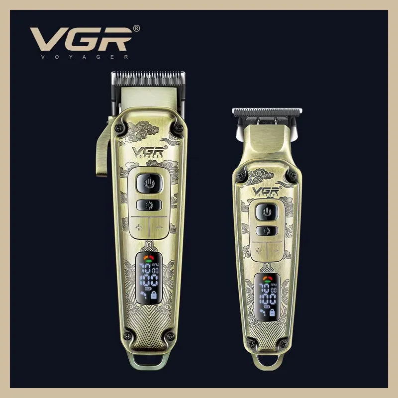 VGR « Premium Gold » 2-en-1 — Hauteur réglable & Tondeuse de Précision