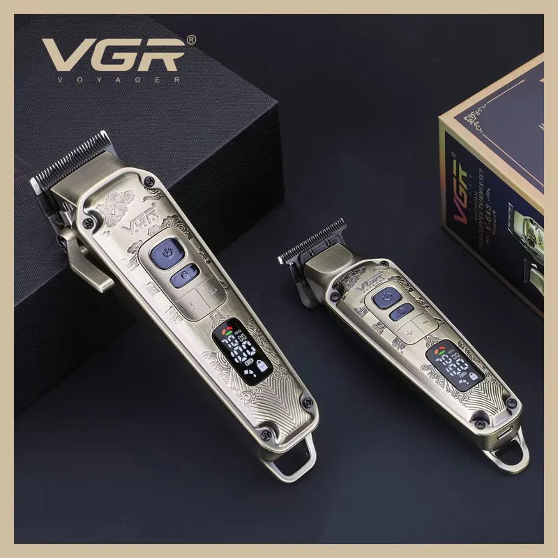 VGR « Premium Gold » 2-en-1 — Hauteur réglable & Tondeuse de Précision