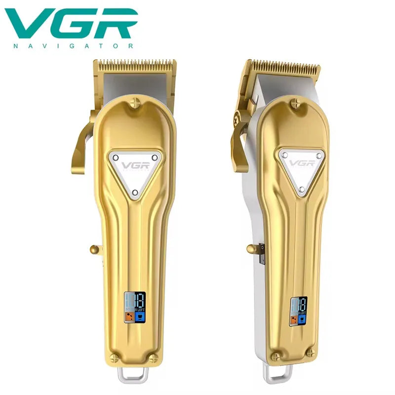 Tondeuse Professionnelle VGR V-140 — Or ou Argent — Écran LED