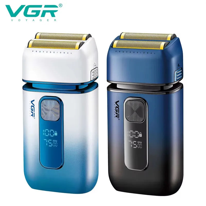 VGR 362 – Rasoir Électrique Professionnel – Coupe Ultra Nette | Barbe & Crâne | Recharge USB
