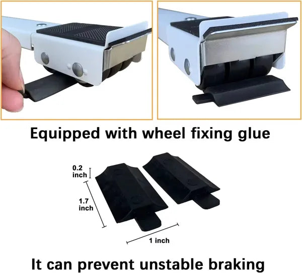 Support roulant ajustable pour électroménagers — déplacement facile sans effort
