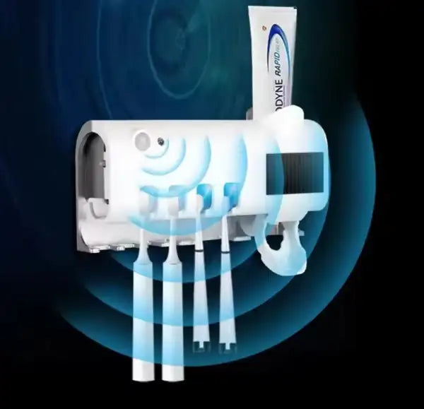🦷 Stérilisateur & Distributeur de Dentifrice Intelligent – Protection Totale & Hygiène Assurée