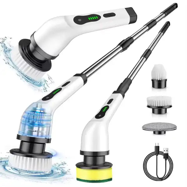 Brosse Électrique Rechargeable 9-en-1 – Nettoyage Puissant Sans Effort