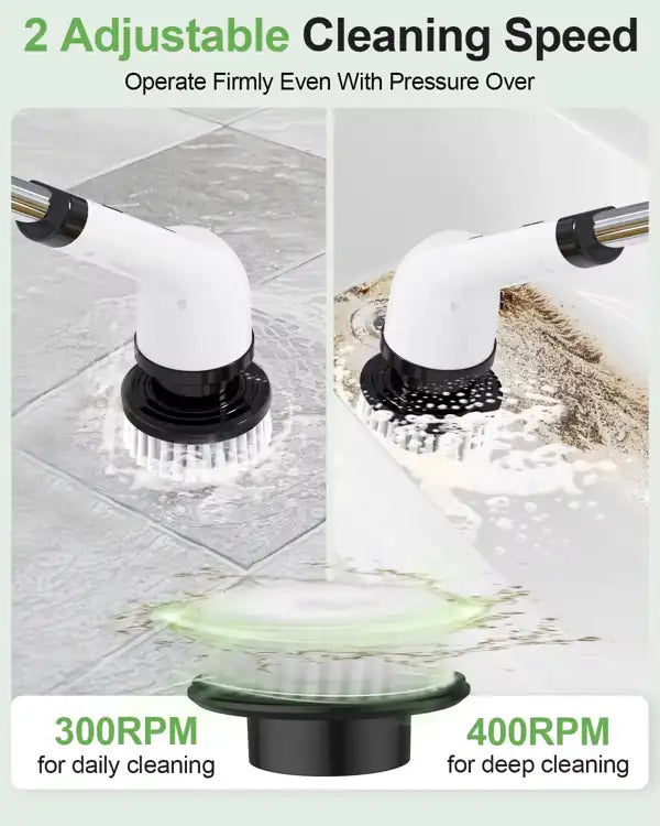 Brosse Électrique Rechargeable 9-en-1 – Nettoyage Puissant Sans Effort
