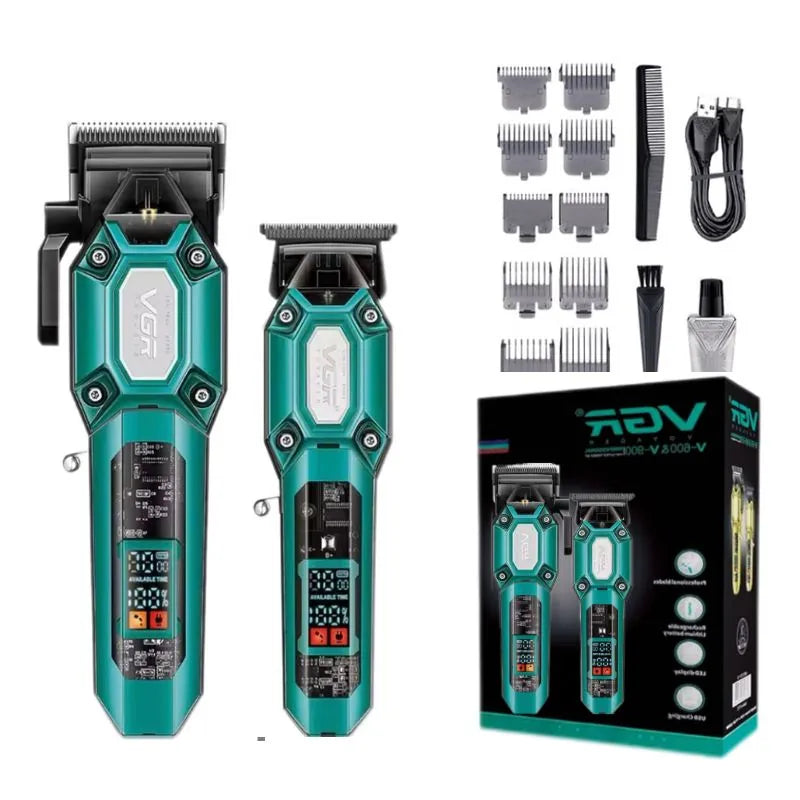 Tondeuse Professionnelle 2 en 1 VGR 600-VGR900 – Cheveux & Barbe – Haute précision
